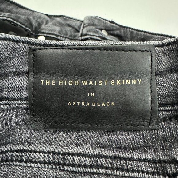 Zara The High Waist Skinny Women's size 8 Black Denim Jeans - Picture 4 of 5